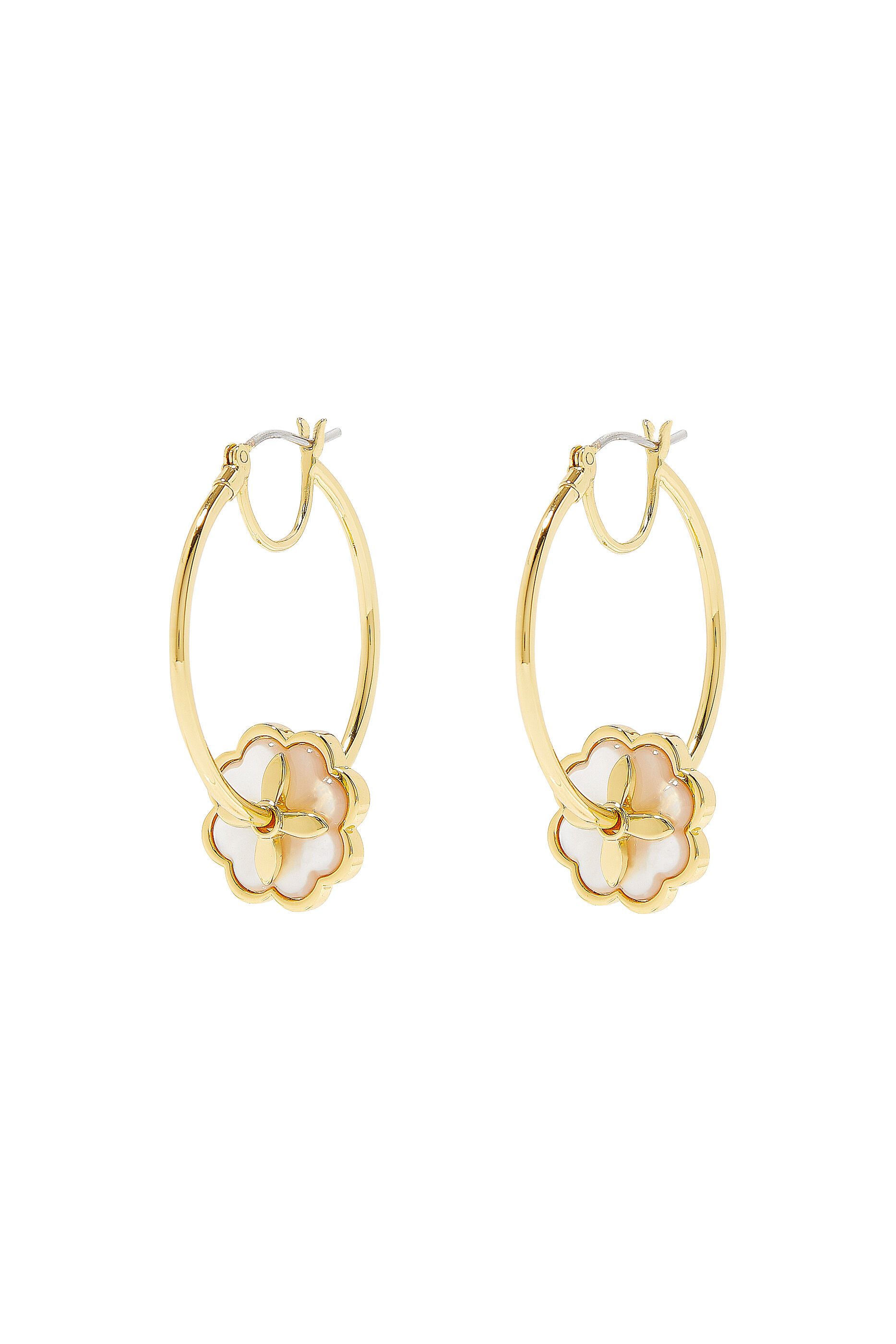 Kate spade pearl sale hoop earrings